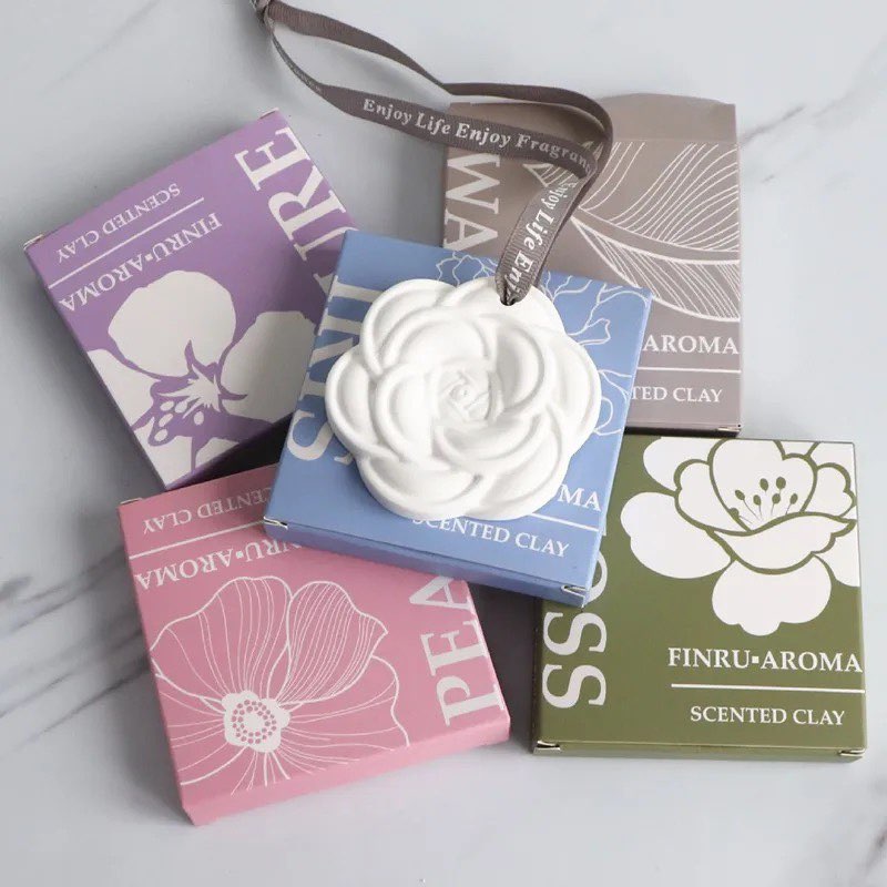 Long-lasting Flower Scented Hanging Ceramic Stone Air Freshener