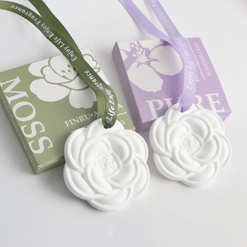 Long-lasting Flower Scented Hanging Ceramic Stone Air Freshener